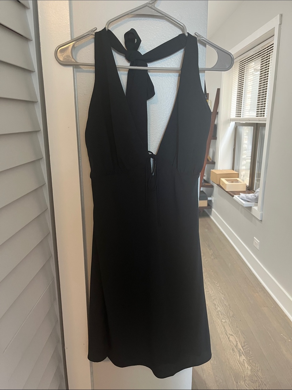 Abercrombie & Fitch Black Halter Mini Dress